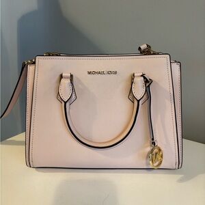 Michael Kors Light Pink Satchel with Handles & Strap